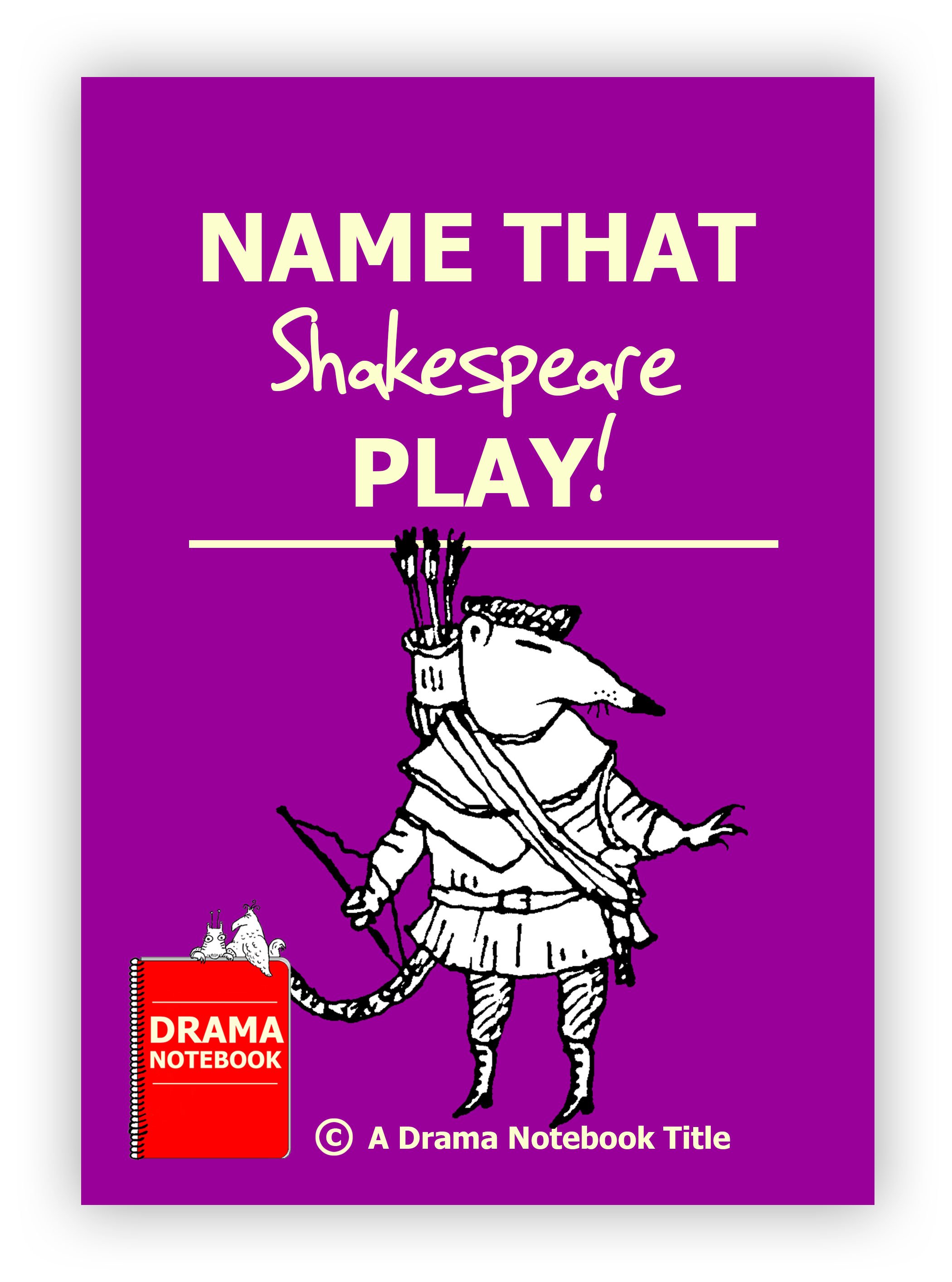 Name that Shakespeare Play!  Drama Notebook