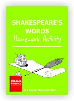 Shakespeare's Words Homework Activity for Drama Class