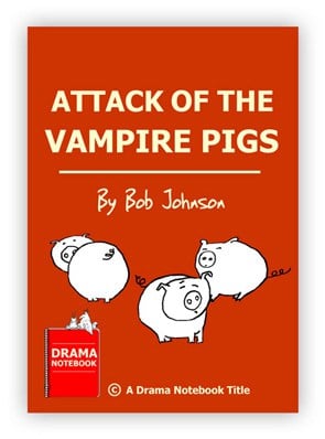 Royalty-free Halloween Play Script for Schools-Attack of the Vampire Pigs