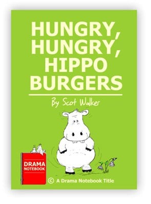 Royalty-free Play Script for Schools-Hungry, Hungry Hippo Burgers