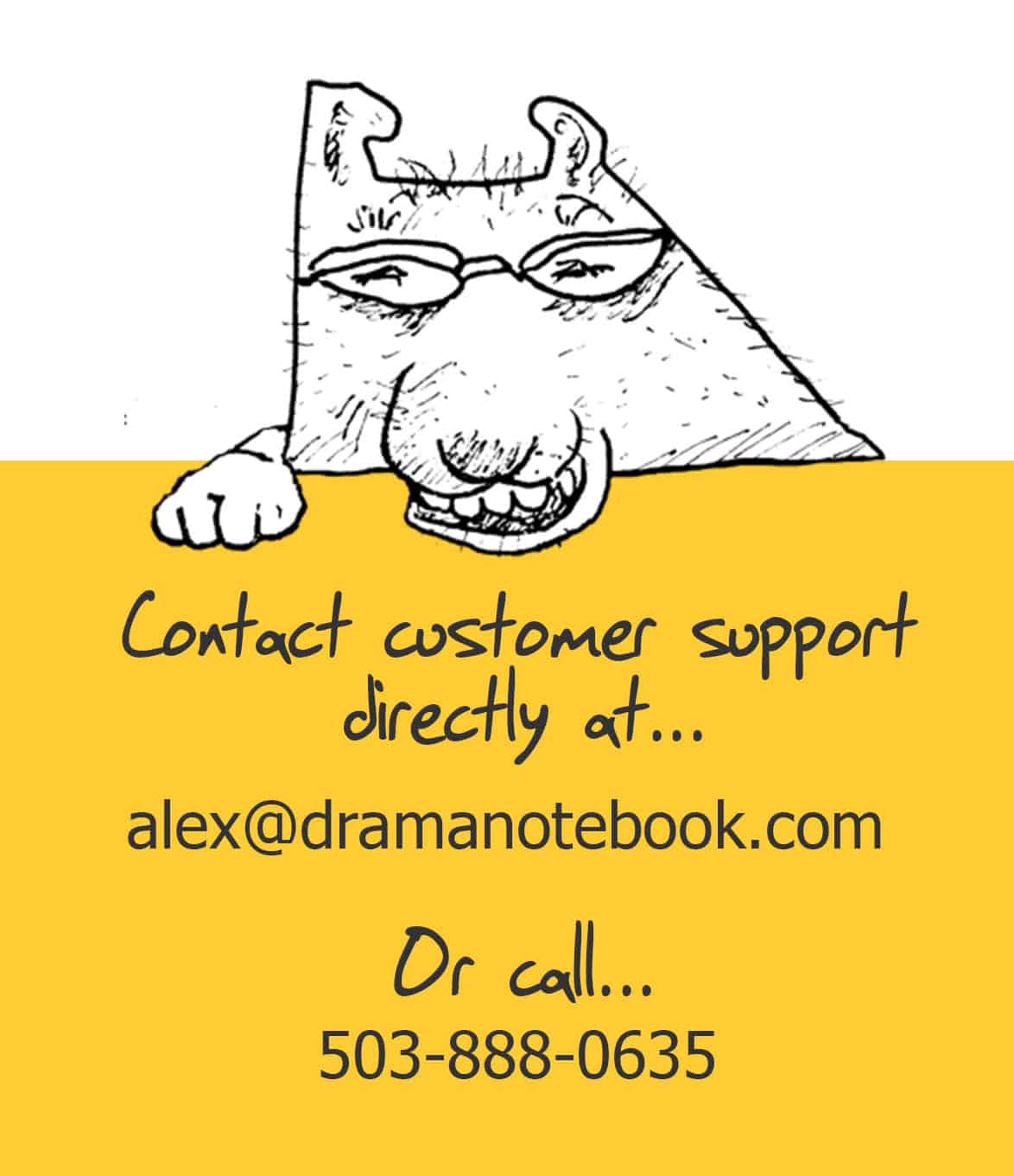 Drama Notebook Contact
