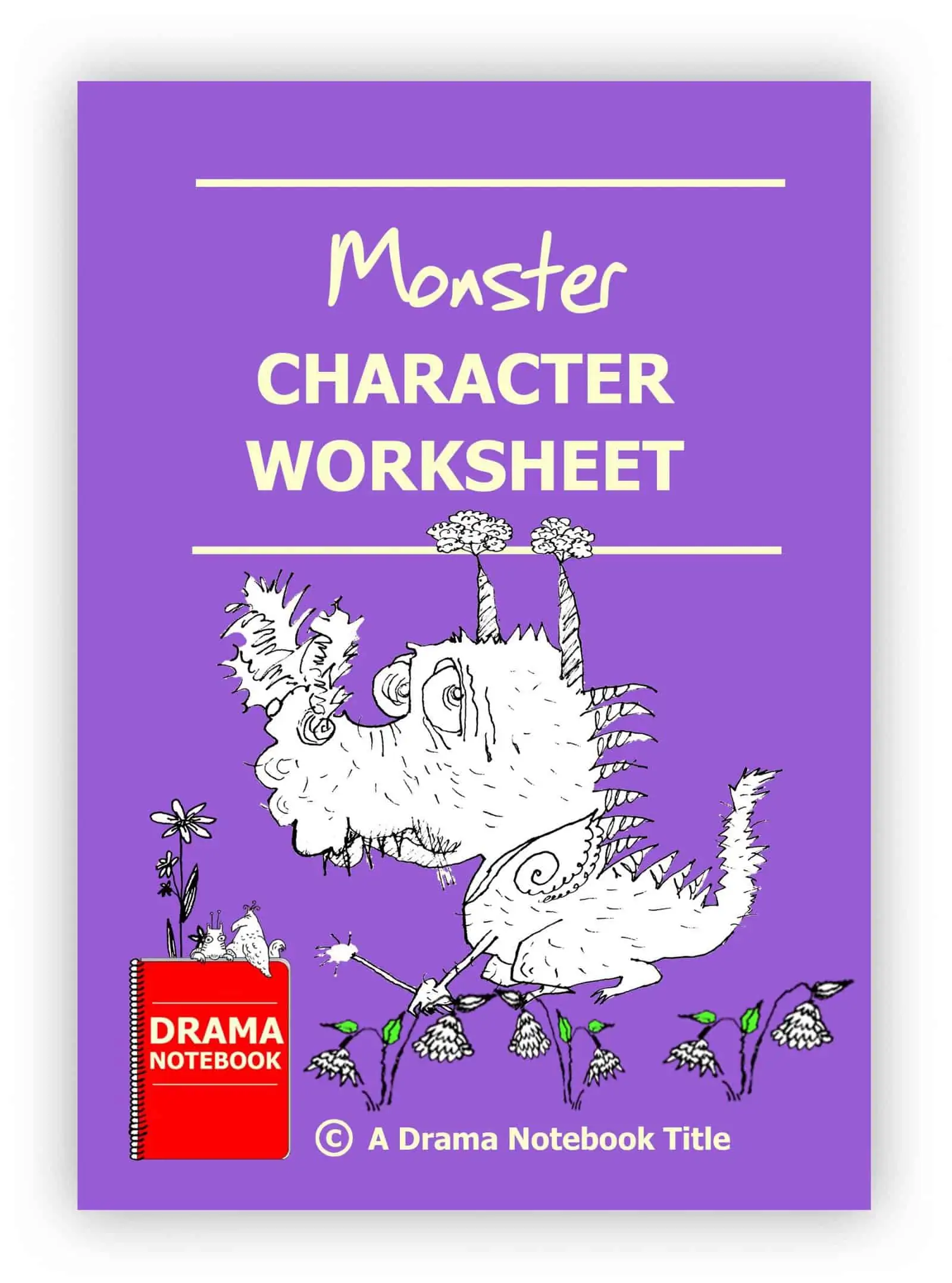 Monster Character Worksheet for Drama Class