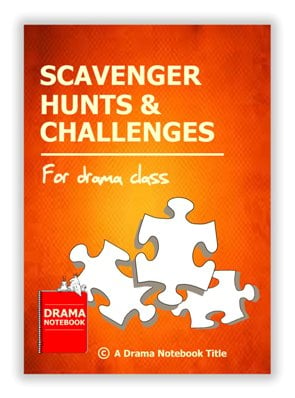 Book Cover for Drama Games and Scavenger Hunts that can be taught online