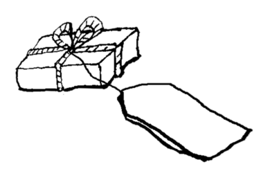 Wrapped Gift with Tag Wrapped Gift with Tag