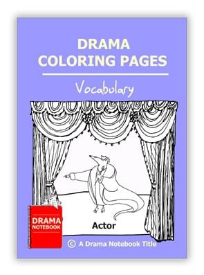 Drama Coloring Pages Vocabulary